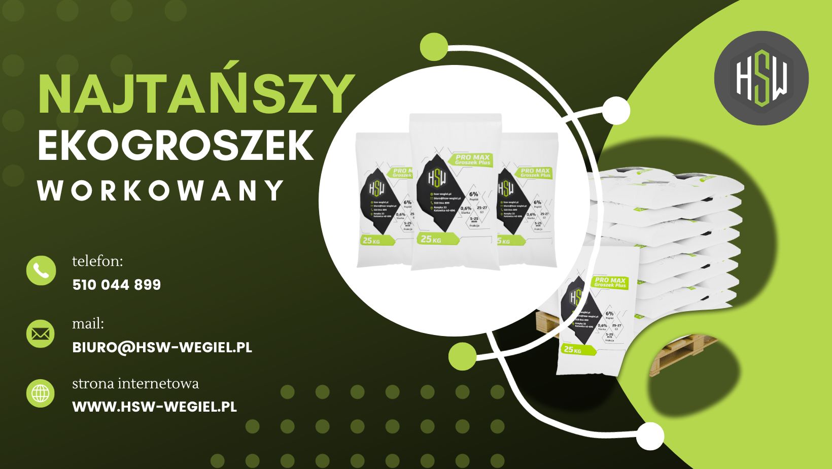 najtańszy ekogroszek workowany