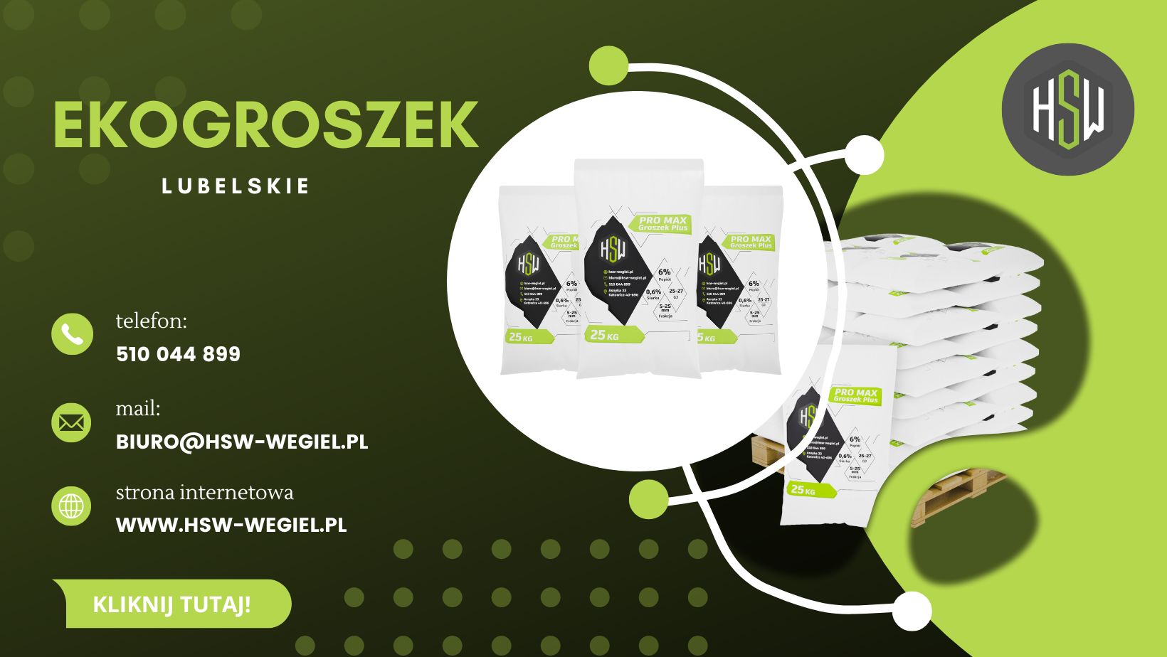 Tani ekogroszek workowany lubelskie baner 